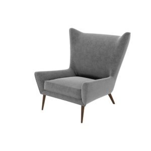 Grey Wingback Armchair
