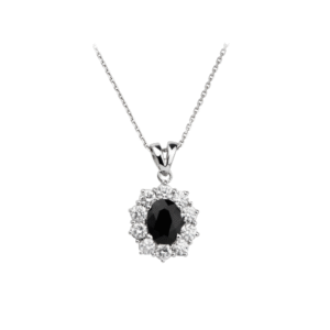 Black & Silver Pendent