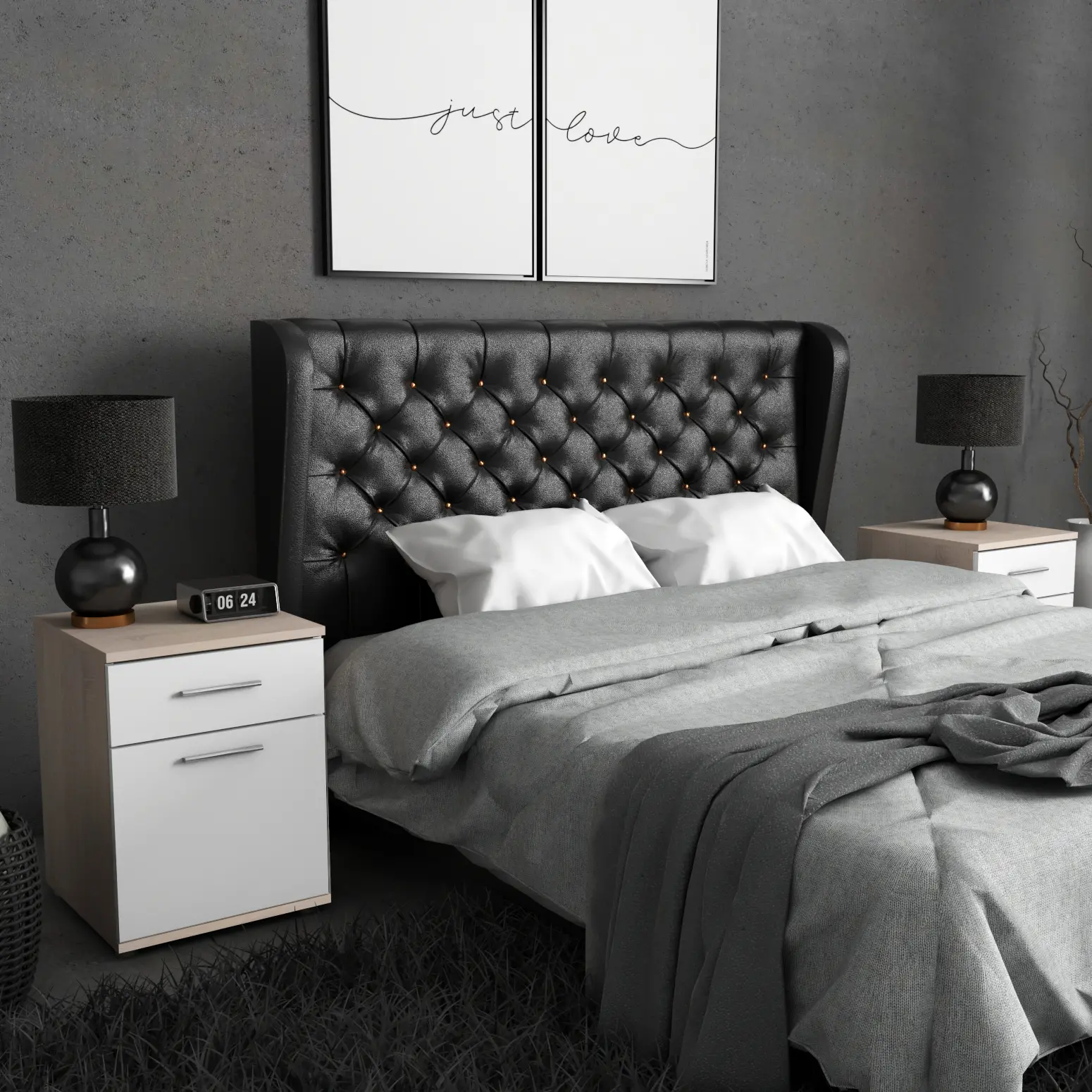 Bedside Table Cabinet Coffee Table Desk Wardrobe - Image 12