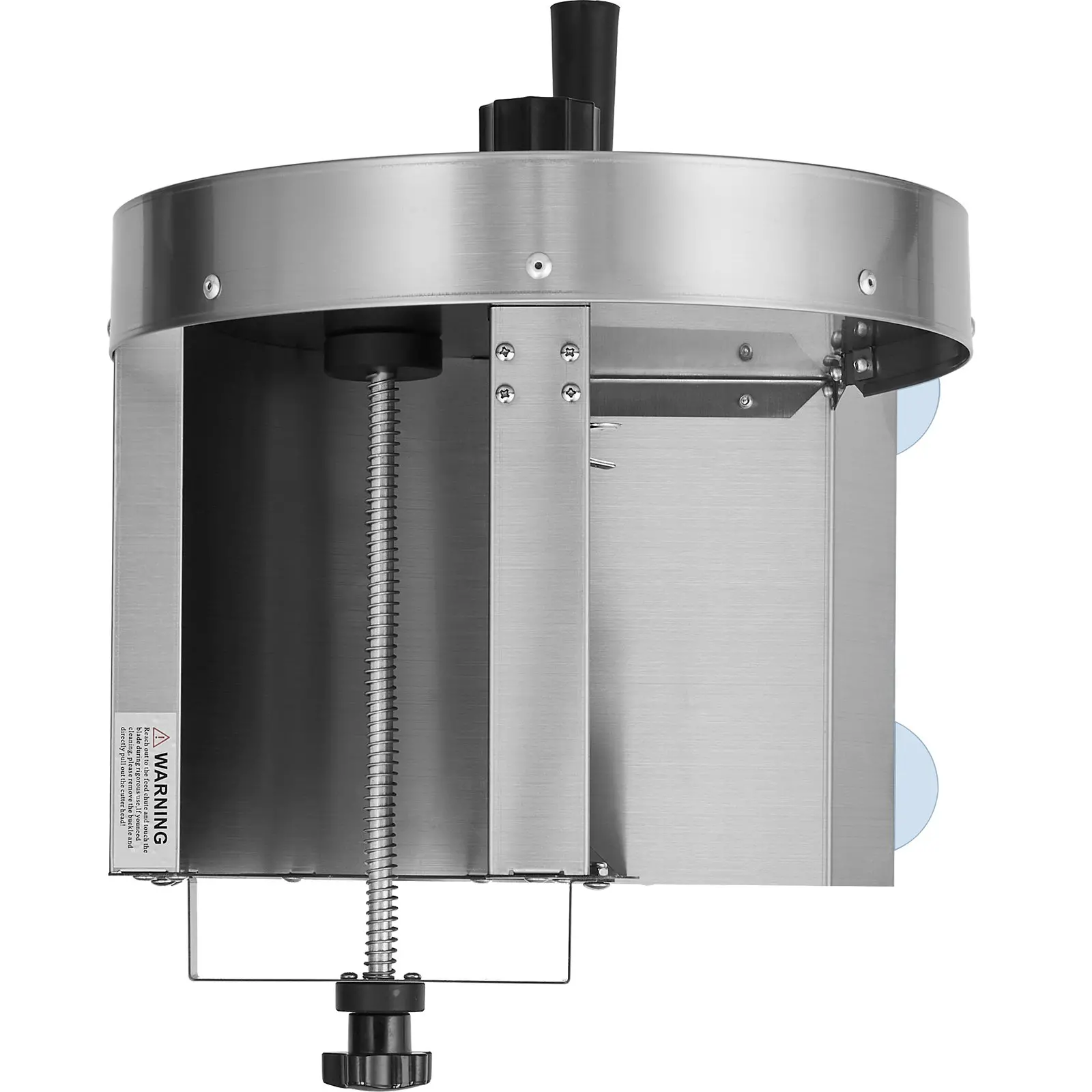 VEVOR Manual Vegetable Fruit Slicer, 0-0.5"/0-12mm Thickness Adjustable Commercial Slicer Machine, Stainless Steel Food Cutter Slicing Machine with 2 Spare Blades, for Potato, Cucumber, Lemon, Tomato - Image 9